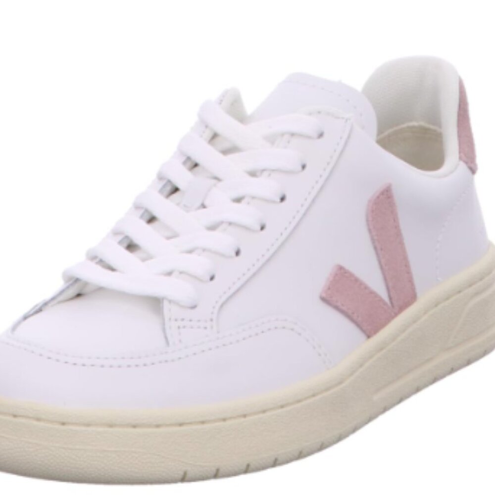 Veja Women's Sneakers in White and Light Pink